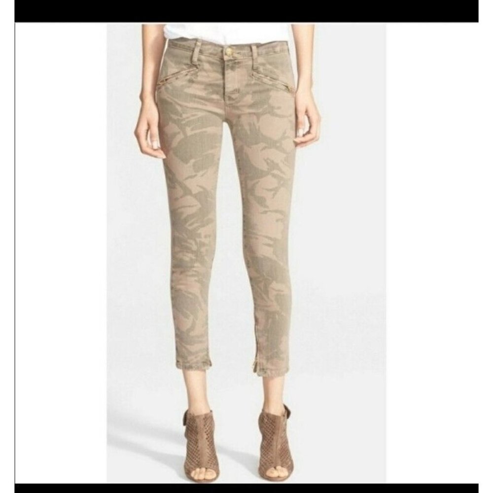Current Elliot Size 25 The Silverlake Zip Ankle‎ Skinny Camo Jeans